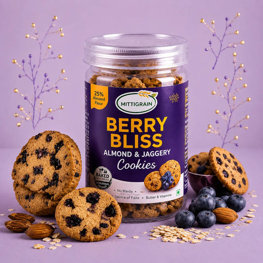 Berry Bliss Almond & Jaggery Cookies